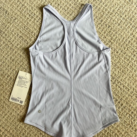 Lululemon Base Pace Tank Ribbed~ Size 4~ Lilac in color~ NWT - Picture 3 of 7
